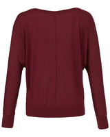BELLA + CANVAS Ladies' Flowy Long-Sleeve Off Shoulder T-Shirt