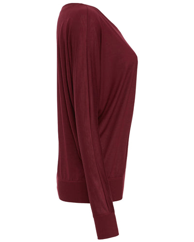 Bella + Canvas Ladies' Flowy Long-Sleeve Off Shoulder T-Shirt