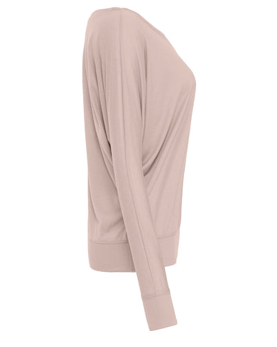 Bella + Canvas Ladies' Flowy Long-Sleeve Off Shoulder T-Shirt