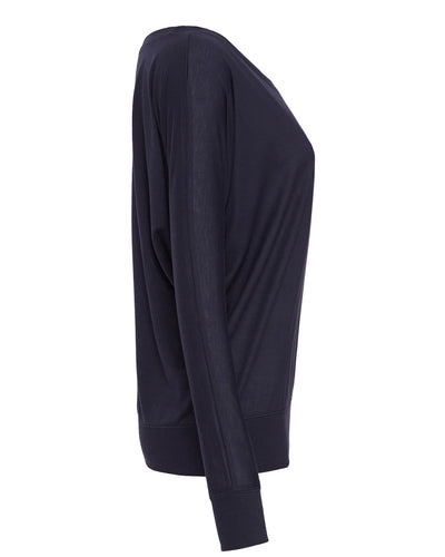 Bella + Canvas Ladies' Flowy Long-Sleeve Off Shoulder T-Shirt