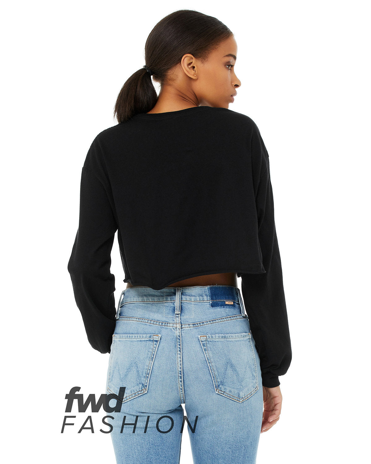 BELLA + CANVAS FWD Fashion Ladies' Cropped Long-Sleeve T-Shirt