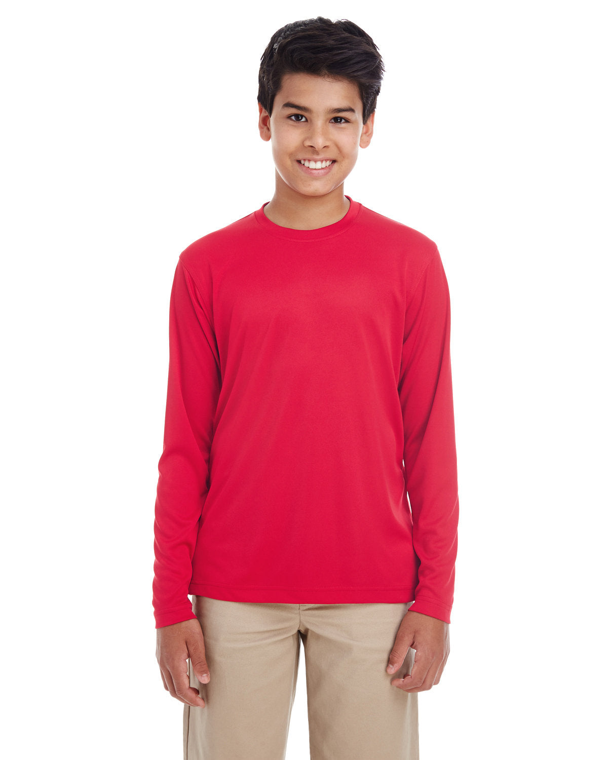UltraClub Youth Cool & Dry Performance Long-Sleeve Top UltraClub