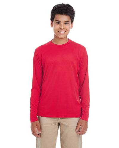 UltraClub Youth Cool & Dry Performance Long-Sleeve Top