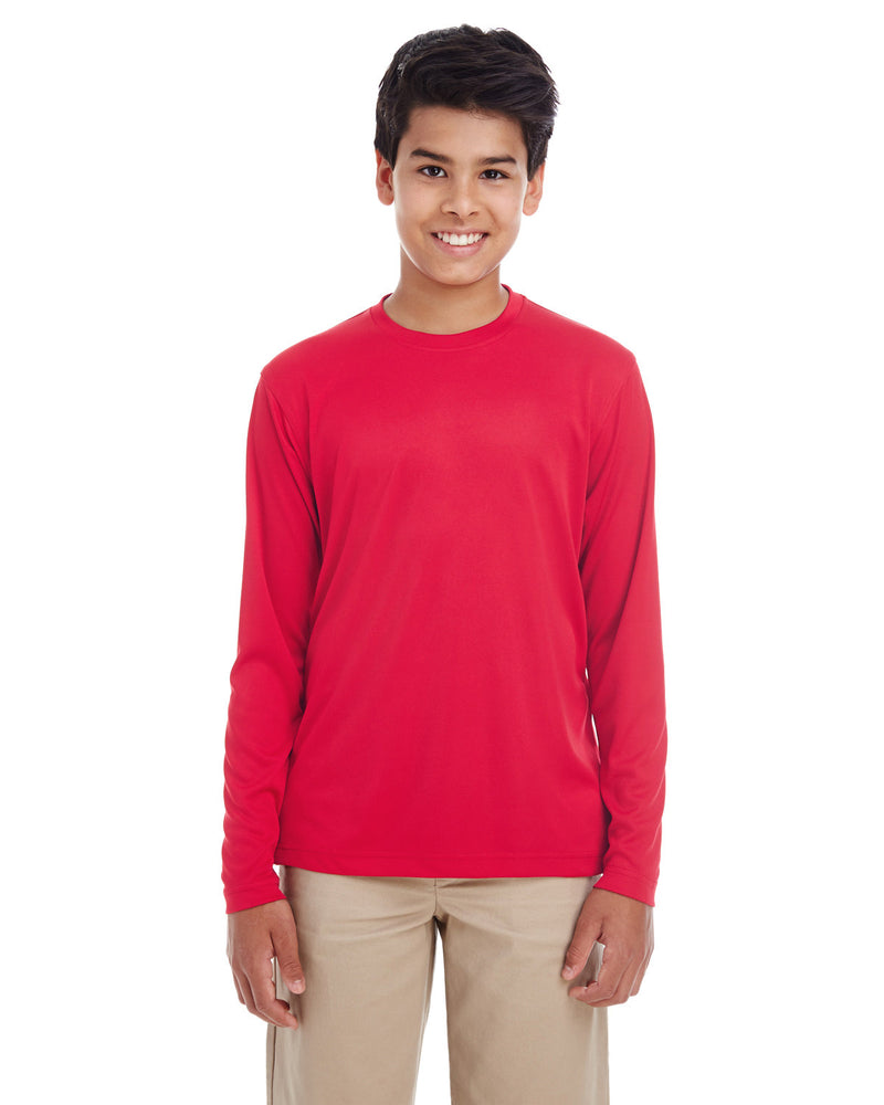 UltraClub Youth Cool & Dry Performance Long-Sleeve Top