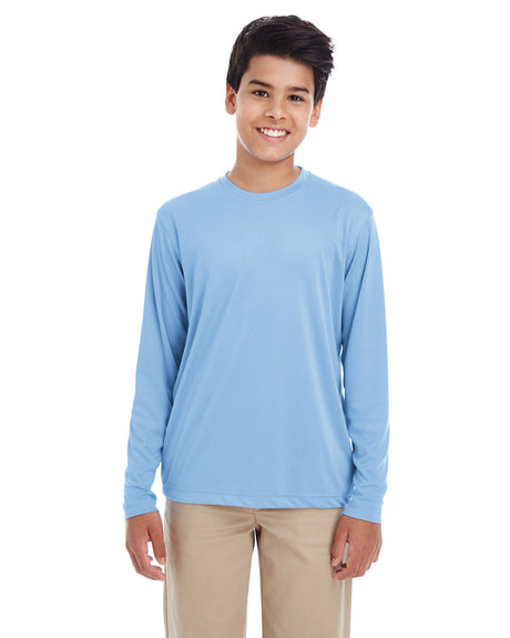UltraClub Youth Cool & Dry Performance Long-Sleeve Top UltraClub
