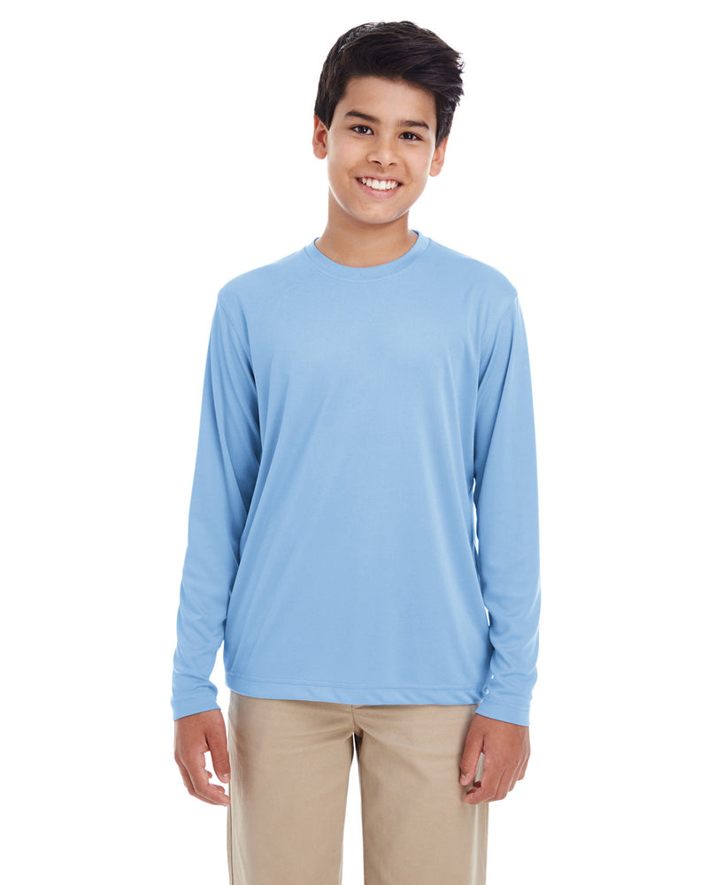 UltraClub Youth Cool & Dry Performance Long-Sleeve Top