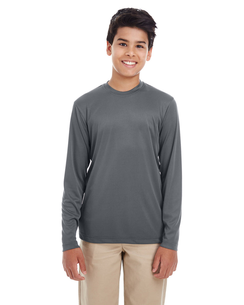 UltraClub Youth Cool & Dry Performance Long-Sleeve Top