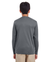 UltraClub Youth Cool & Dry Performance Long-Sleeve Top UltraClub