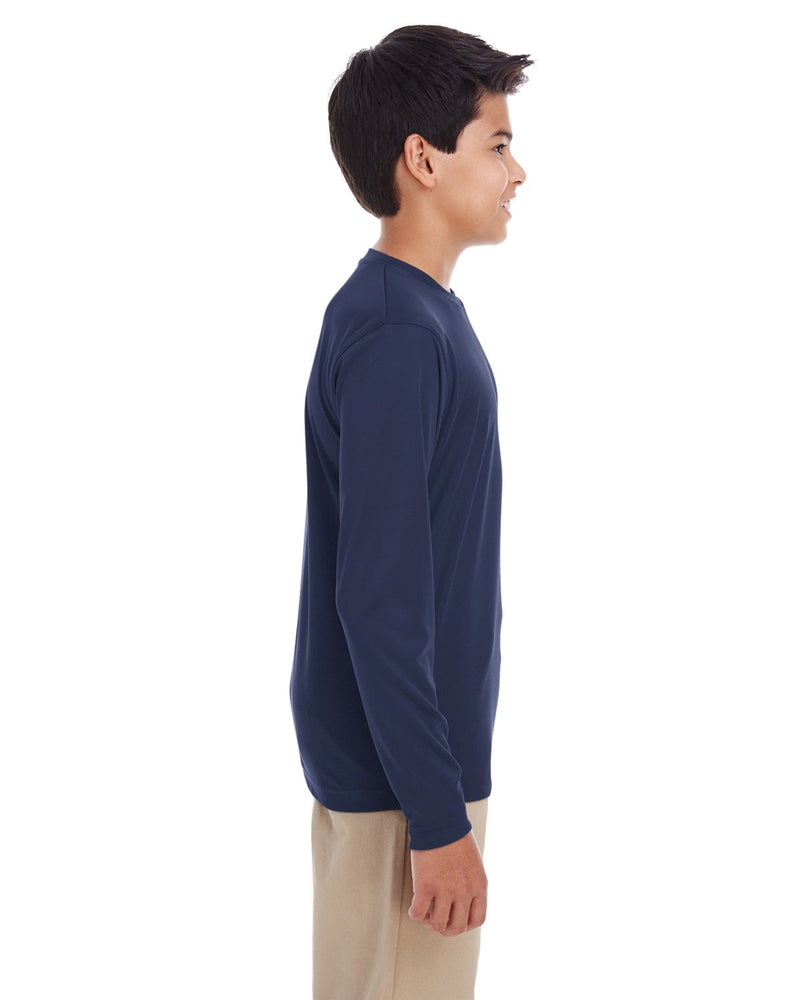 UltraClub Youth Cool & Dry Performance Long-Sleeve Top