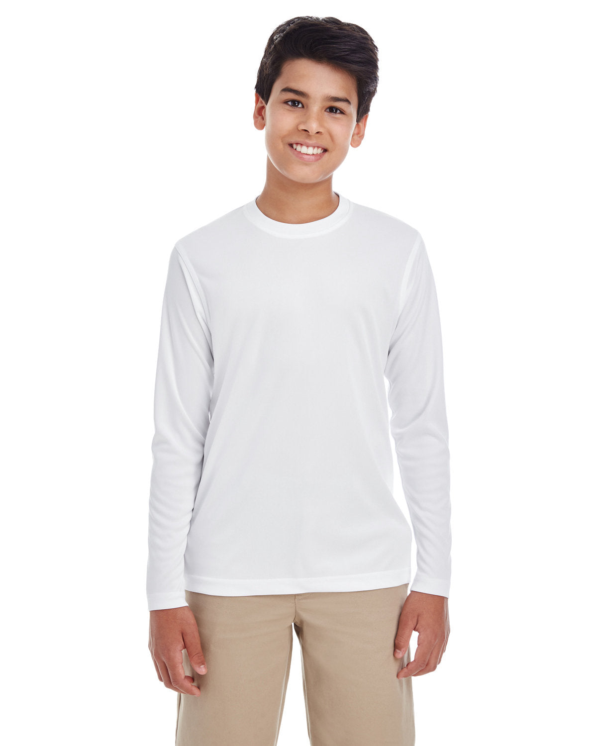 UltraClub Youth Cool & Dry Performance Long-Sleeve Top UltraClub