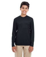 UltraClub Youth Cool & Dry Performance Long-Sleeve Top UltraClub