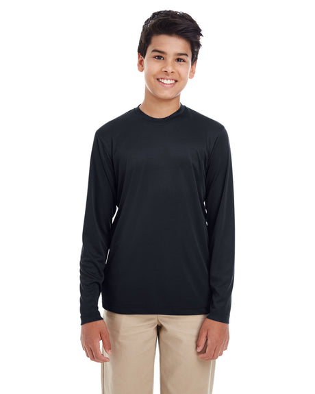 UltraClub Youth Cool & Dry Performance Long-Sleeve Top UltraClub