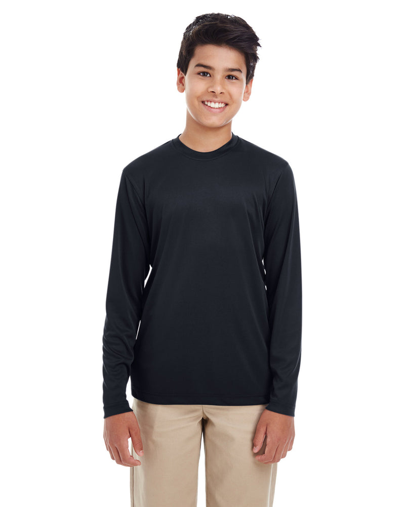UltraClub Youth Cool & Dry Performance Long-Sleeve Top