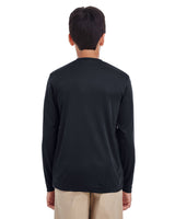 UltraClub Youth Cool & Dry Performance Long-Sleeve Top UltraClub