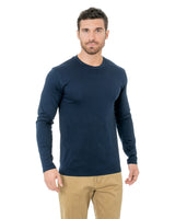 Bayside Unisex Fine Jersey Long-Sleeve Crew T-Shirt Mens Apparel Shirts & Tops