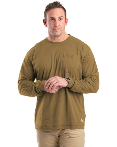 Berne Men's Tall Performance Long-Sleeve Pocket T-Shirt