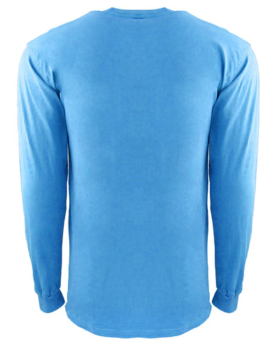 Next Level Apparel Adult Inspired Dye Long-Sleeve Crew with Pocket