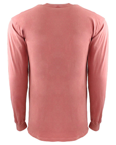 Next Level Apparel Adult Inspired Dye Long-Sleeve Crew with Pocket