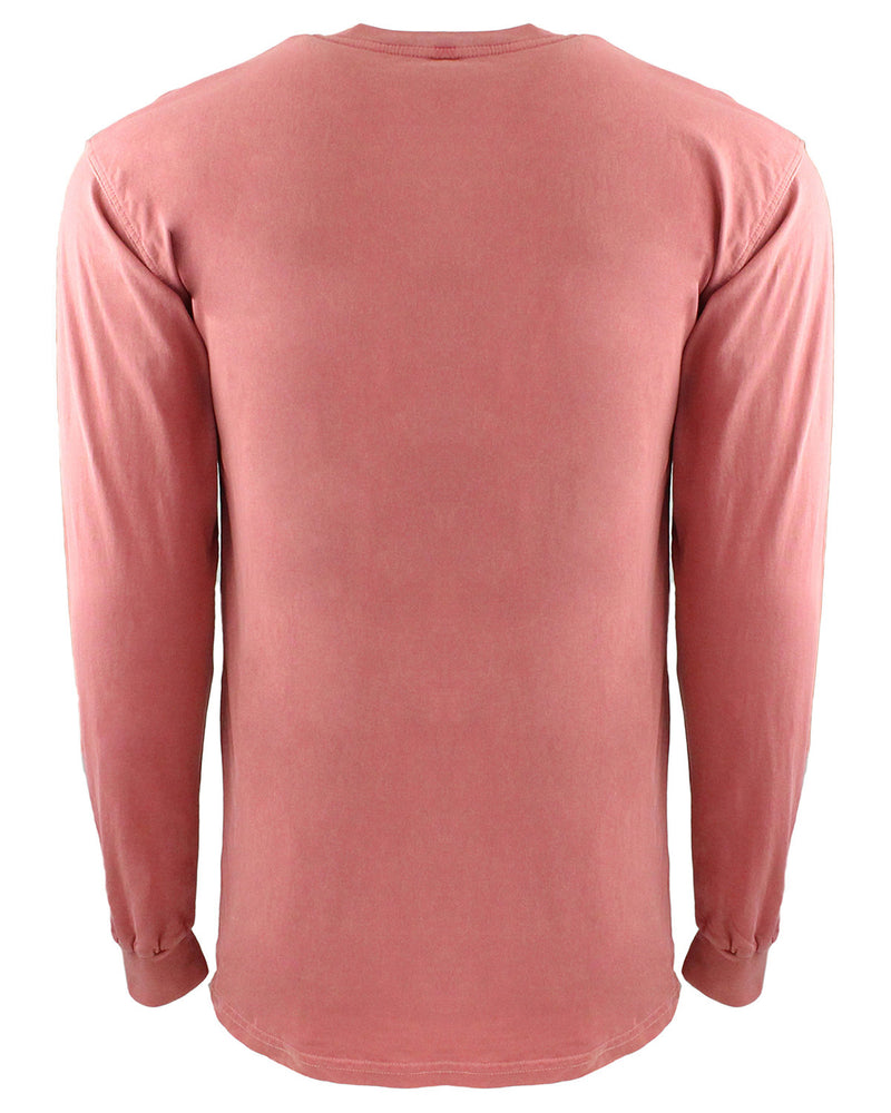 Next Level Apparel Adult Inspired Dye Long-Sleeve Crew with Pocket