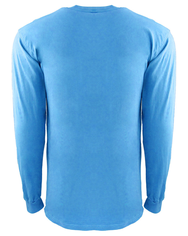 Next Level Apparel Adult Inspired Dye Long-Sleeve Crew with Pocket