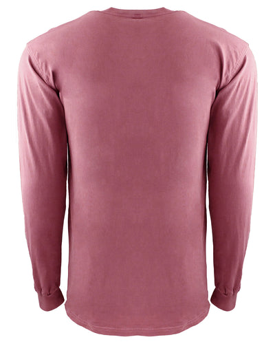 Next Level Apparel Adult Inspired Dye Long-Sleeve Crew with Pocket