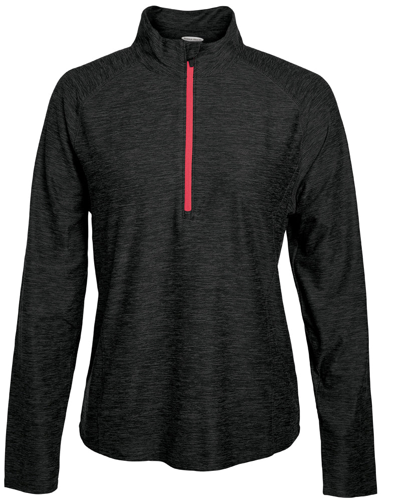 Pebble Beach Women's Marled Jersey 1/4 Zip Tech Womens Apparel Sweatshirts & Fleece