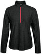 Pebble Beach Women's Marled Jersey 1/4 Zip Tech Womens Apparel Sweatshirts & Fleece