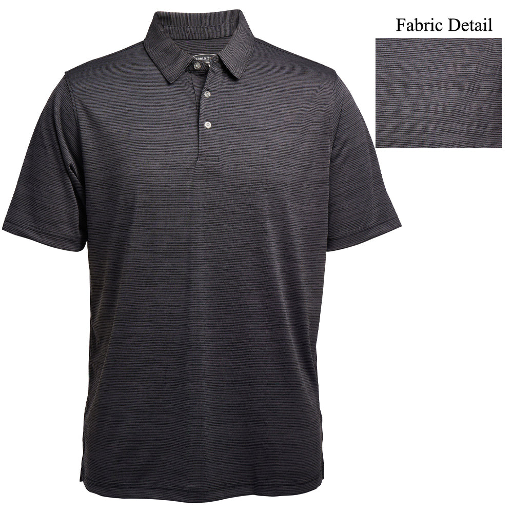 Pebble Beach Men's Heather Texture Polo Mens Apparel Shirts & Tops