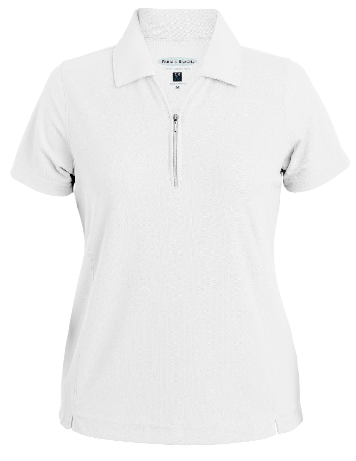 Pebble Beach Women's Solid Pique Polo Womens Apparel Shirts & Tops