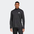 adidas Men's Train Essentials Camo 1/4-Zip Long Sleeve Tee Mens Apparel Shirts & Tops