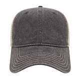 Cap America i3027 Washed Pigment Dyed with Washed Trucker Mesh Cap Unisex Accessories Hats & Caps