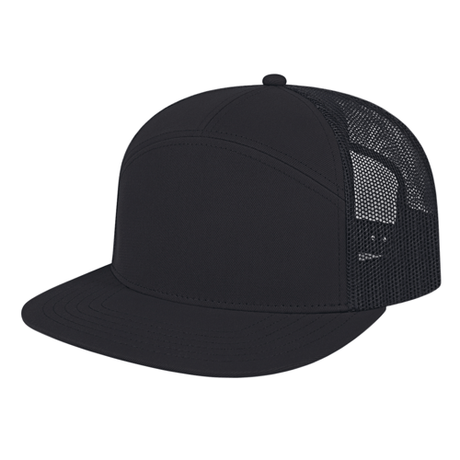 Cap America i3057 7 Panel Trucker Mesh Back Cap Unisex Accessories Hats & Caps