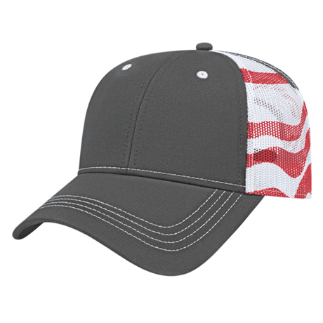 Cap America i2011 Flag Trucker Mesh Back Cap Unisex Accessories Hats & Caps