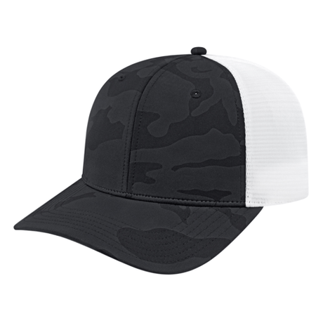 Cap America i2024 Nylon Blend Camo Trucker Mesh Back Cap Unisex Accessories Hats & Caps