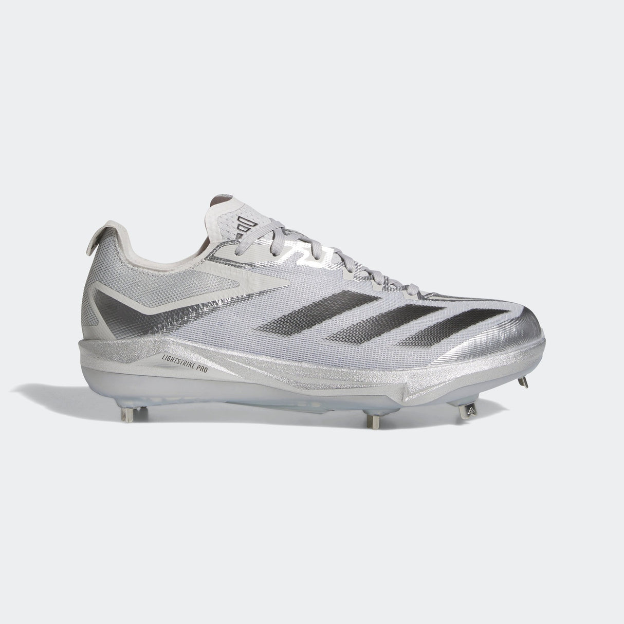 adidas Men's Adizero Electric+ Silver Speed Baseball Cleats Baseball Footwear Adult