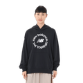 New Balance Women's Sport French Terry Oversized Graphic Hoodie Womens Apparel Sweatshirts & Fleece