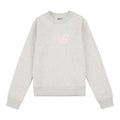 New Balance Youth Brush Back Stacked Logo Crew Youth Apparel Hoodies & Sweatshirts