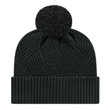 Cap America iK8554 Premium Diagonal Weave Knit Cap with Cuff Unisex Accessories Hats & Caps