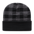 Cap America RKP12 Plaid Knit Cap with Cuff Unisex Accessories Hats & Caps