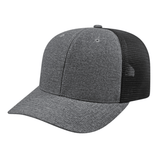 Cap America i8509 Flexfit 110® Mélange Trucker Mesh Back Cap Unisex Accessories Hats & Caps