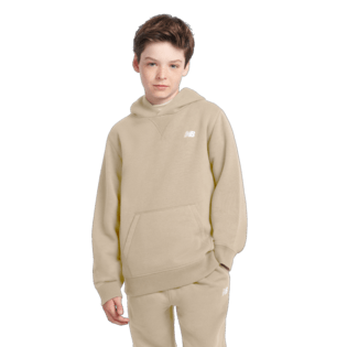 New Balance Youth Brush Back Small Logo Hoodie Youth Apparel Hoodies & Sweatshirts