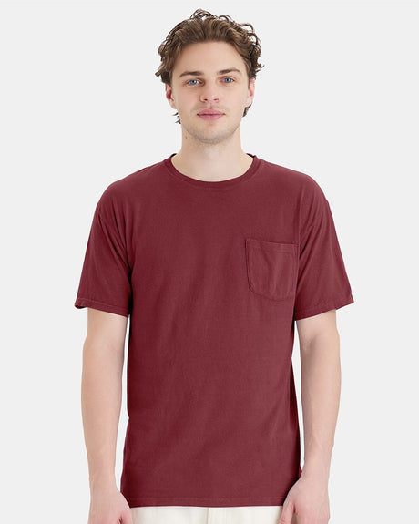 ComfortWash by Hanes Men's Garment-Dyed Pocket T-Shirt Mens Apparel Shirts & Tops