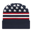 Cap America RKFLAG12 Flag Knit Cap with Cuff Unisex Accessories Hats & Caps