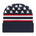 Cap America RKFLAG12 Flag Knit Cap with Cuff Unisex Accessories Hats & Caps
