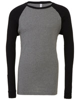 BELLA + CANVAS Men's Jersey Long-Sleeve Baseball T-Shirt