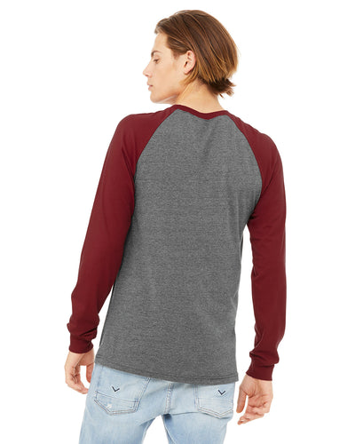 Bella + Canvas Men's Jersey Long-Sleeve Baseball T-Shirt