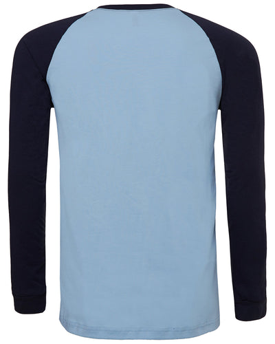 Bella + Canvas Men's Jersey Long-Sleeve Baseball T-Shirt
