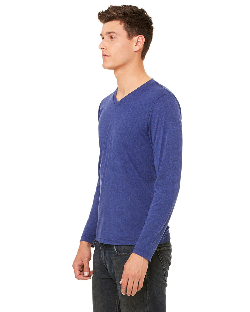 Bella + Canvas Unisex Jersey Long-Sleeve V-Neck T-Shirt
