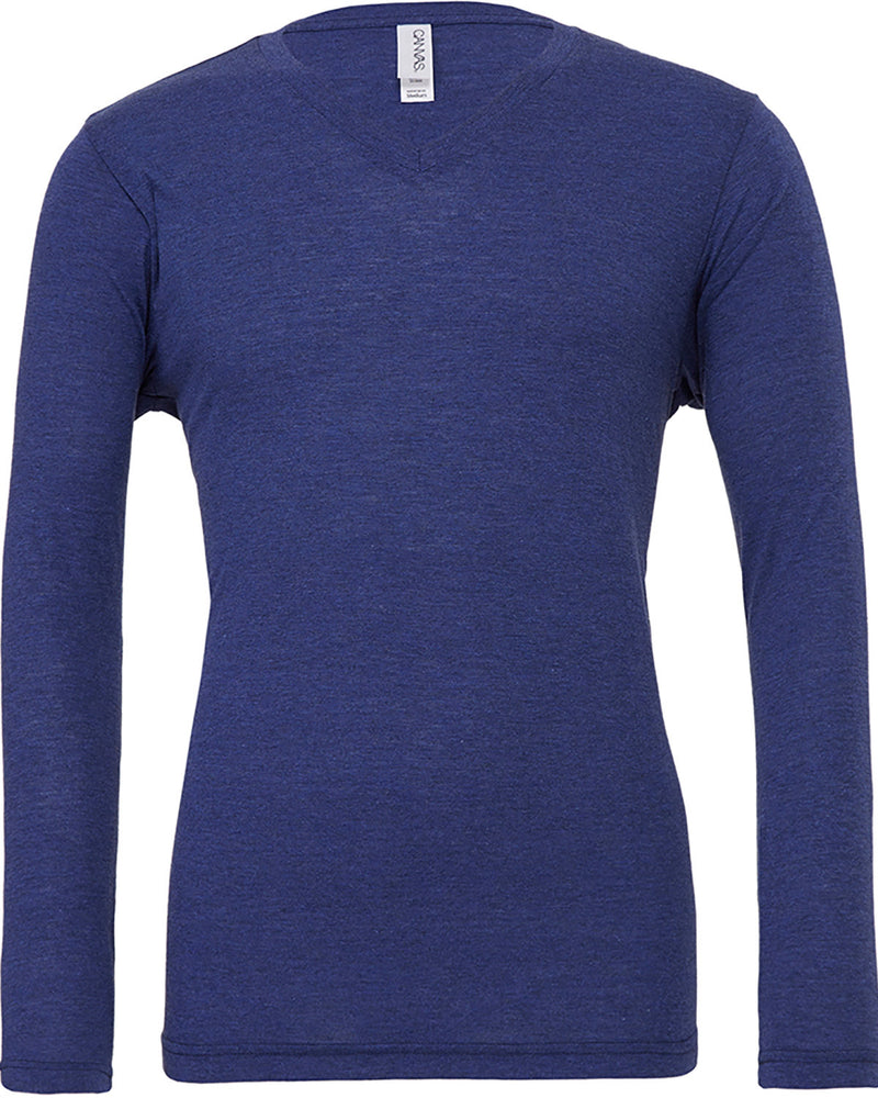 Bella + Canvas Unisex Jersey Long-Sleeve V-Neck T-Shirt