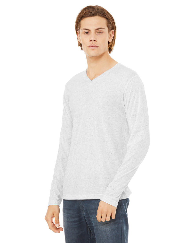 Bella + Canvas Unisex Jersey Long-Sleeve V-Neck T-Shirt